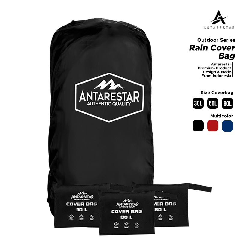 1212 Product HOT ANTARESTAR Official  Rain Cover Bag Jas Hujan Tas Bag Cover Rain Coat Outdoor grosi