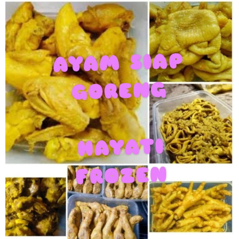 

AYAM BUMBU PRAKTIS SIAP GORENG DAGING. KEPALA. CEKER FROZEN FOOD