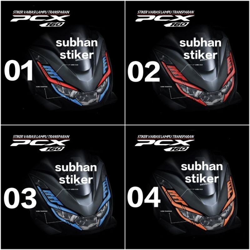 stiker lampu heatlamp pcx 160