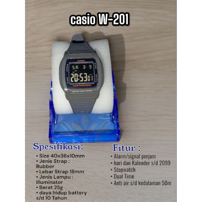 Casio W-201 1B