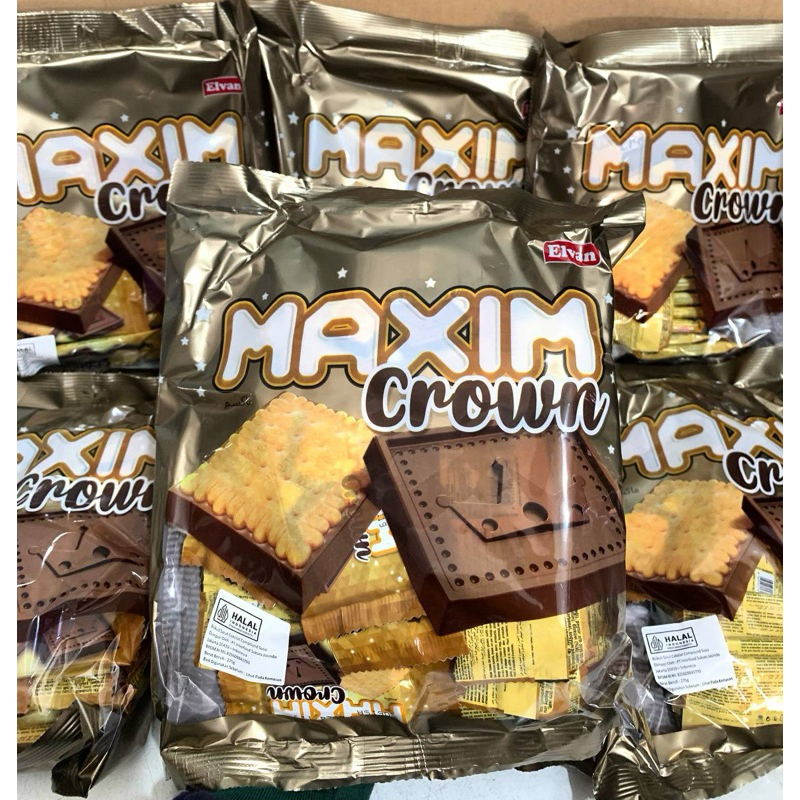 

ELVAN MAXIM CROWN BISKUIT DIBALUT COKLAT