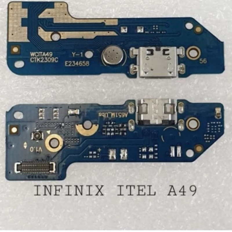 PAPAN CHARGER KONEKTOR PCB INFINIX ITEL A49 FLEXIBEL CAS +MIC