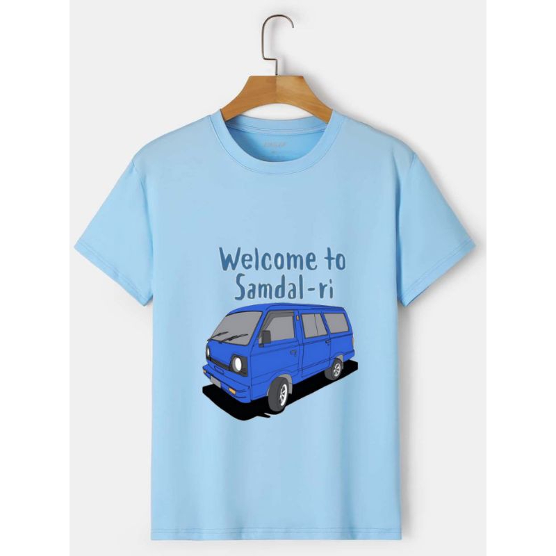 T-Shirt Drakor Welcome to Samdal-ri Cotton Combed 30S