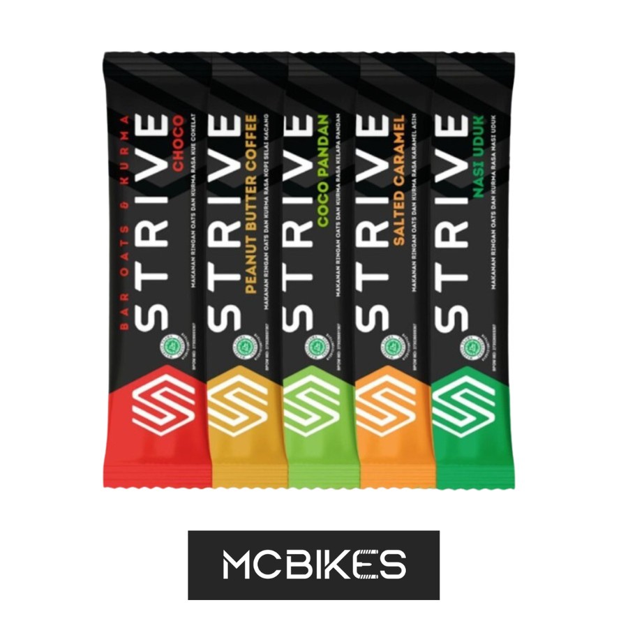 

Strive Energy Bar 40g - Suplemen Olahraga BPOM Halal