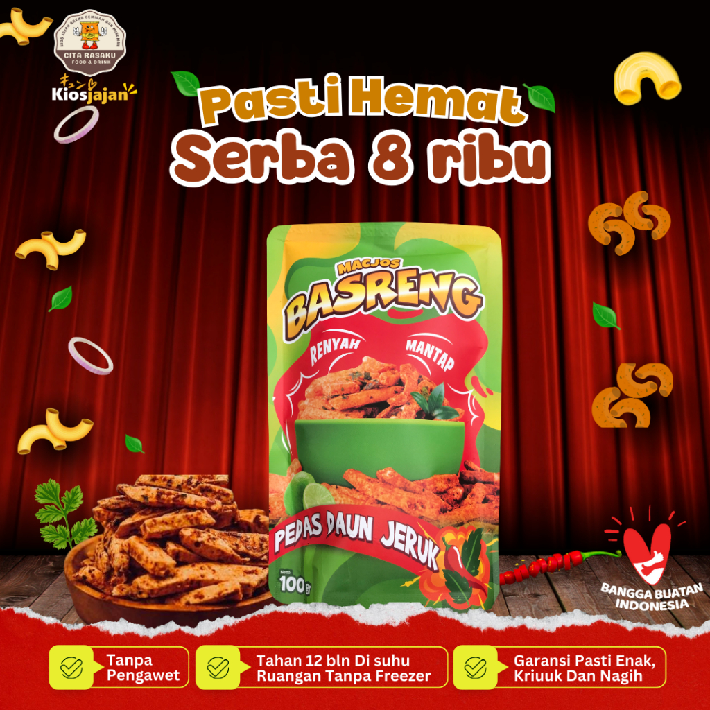 

Macjos Basreng Pedas Daun Jeruk