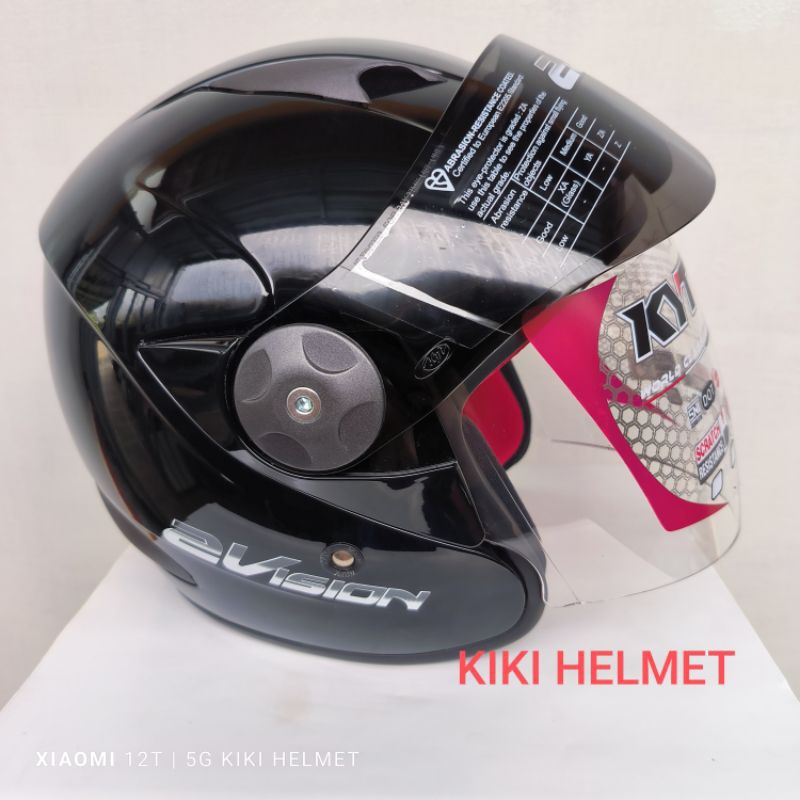 HELM KYT 2VISION SOLID/KYT 2 VISION/ORIGINAL/HITAM GLOSI/HITAM DOFF/AL GREY/RED/RED MARUN/WHITE/PUTI