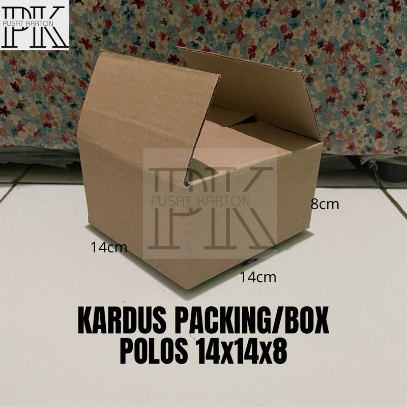 

KARDUS PACKING/BOX POLOS,MURAH UK 14x14x8