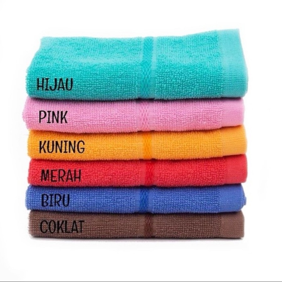 Handuk mutia polos / Handuk mutia tanggung polos