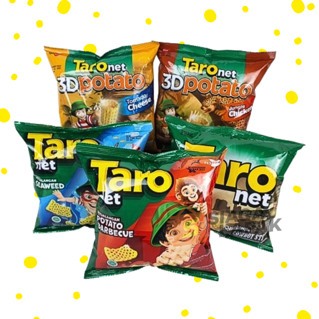 

Taro Net 3D Mini 17gr All Varian Jungle Chicken BBQ Seaweed Cheese