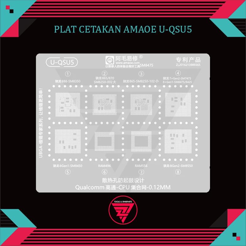 Plat Cetakan Amaoe U-QSU5 / Cetakan IC Amaoe U-QSU5
