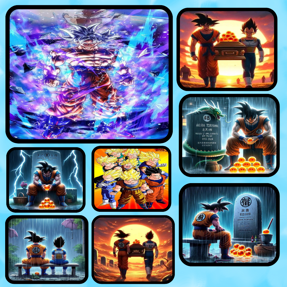 Mouse Pad Alas Mouse Gaming Dragonball  Shafiyyah Sarban