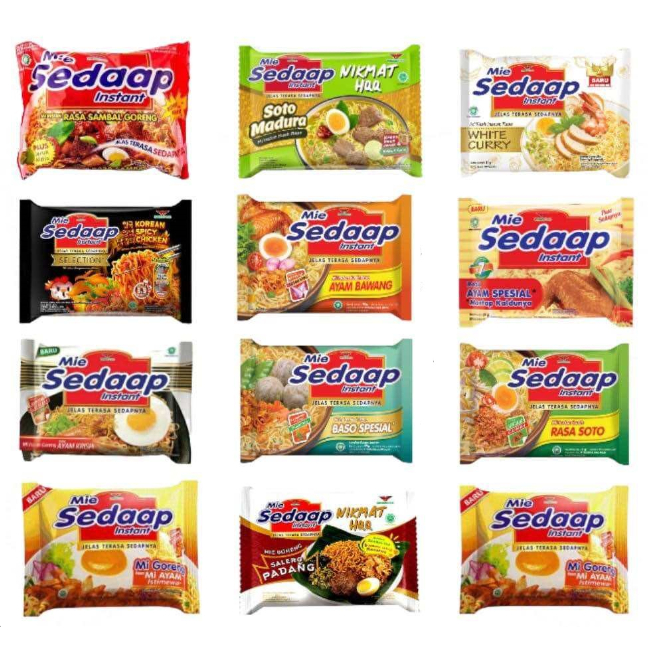 

(5 bungkus) Mie Sedap/ Sedaap Tersedia 7 Varian,5 bks