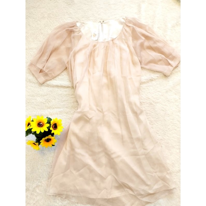 Midi Dress bahan Sifon