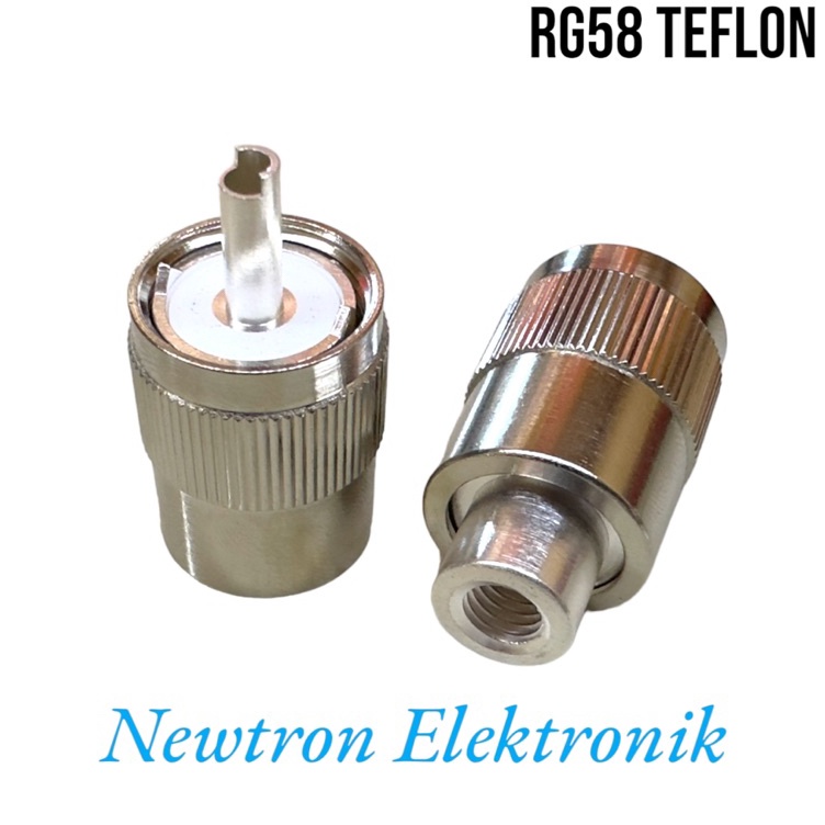 Paket Ekslusif Konektor RG58 PL259 Teflon RG58 Mudah dilsoder