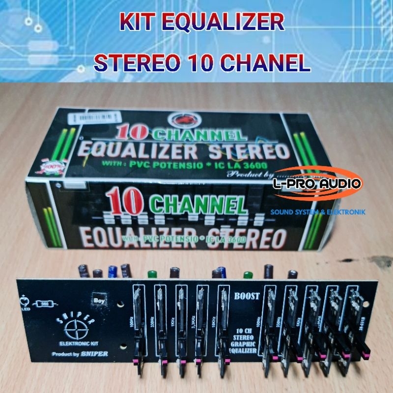 Kit equalizer stereo 10ch 10 chanel