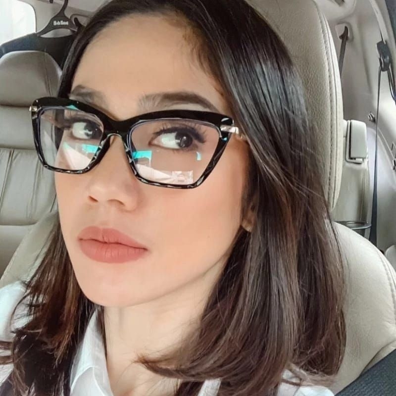 Freme Kacamata Cet eye minus Photocromic wanita