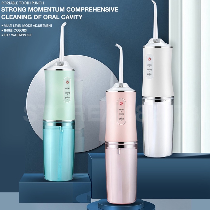 88 Product HOT Alat Pembersih Gigi Flushing Portable New Oral Irrigator Water Dental Floss USB 36