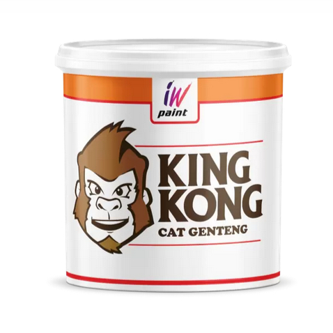 Cat Genteng KING KONG, Cat Mengkilap Warna Tahan Lama Kemasan Galon 4 Kg