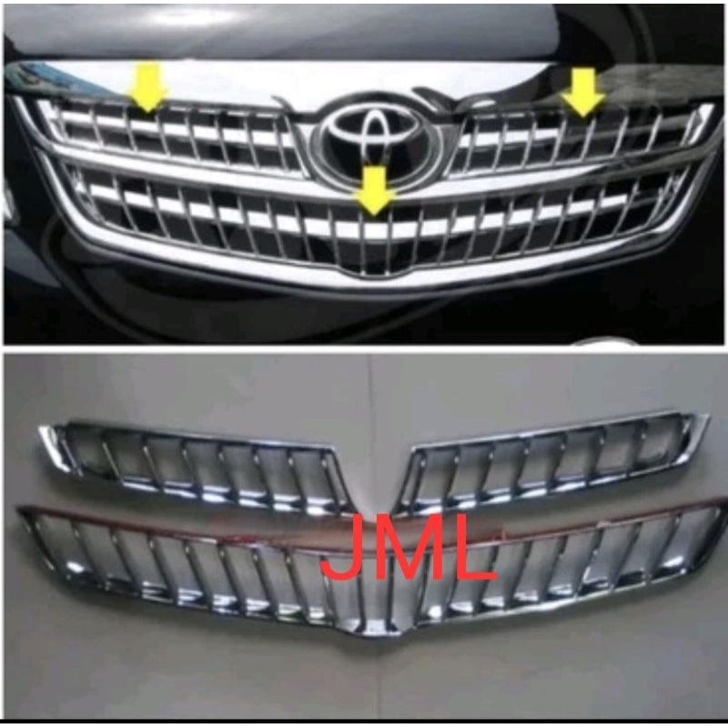 List grill model camry hitam  chrome Avanza Xenia lama 2005-2011.