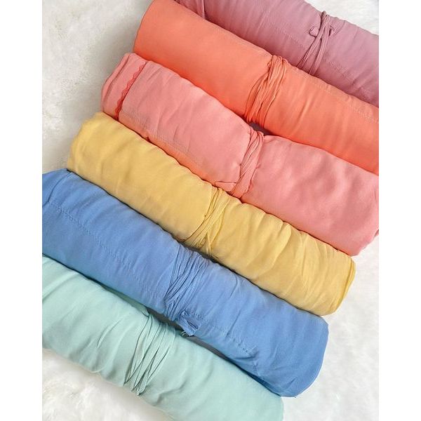 Mukena Travel Giggles - Faith Kuning | Mukena Katun Rayon Polos