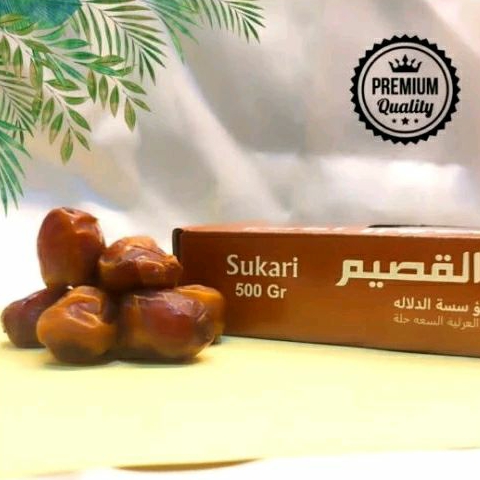 

Kurma Sukari 500gr/kurma manis/kurma premium