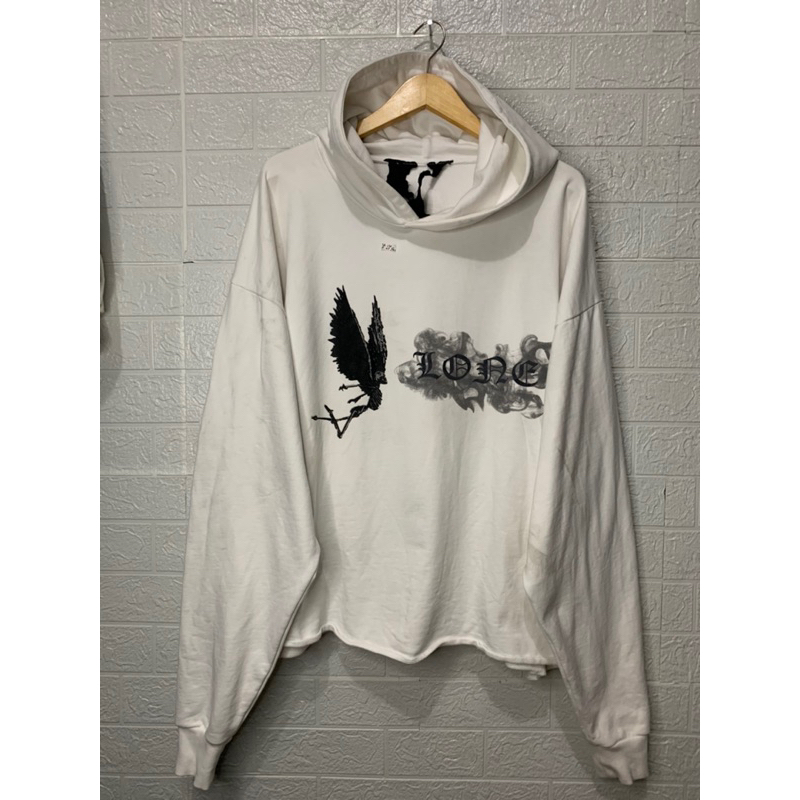 Hoodie vlone smoke white