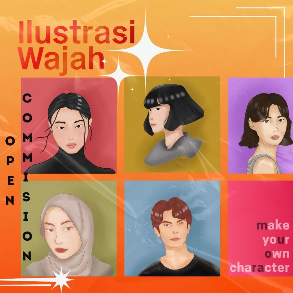 Jasa Gambar Ilustrasi Wajah