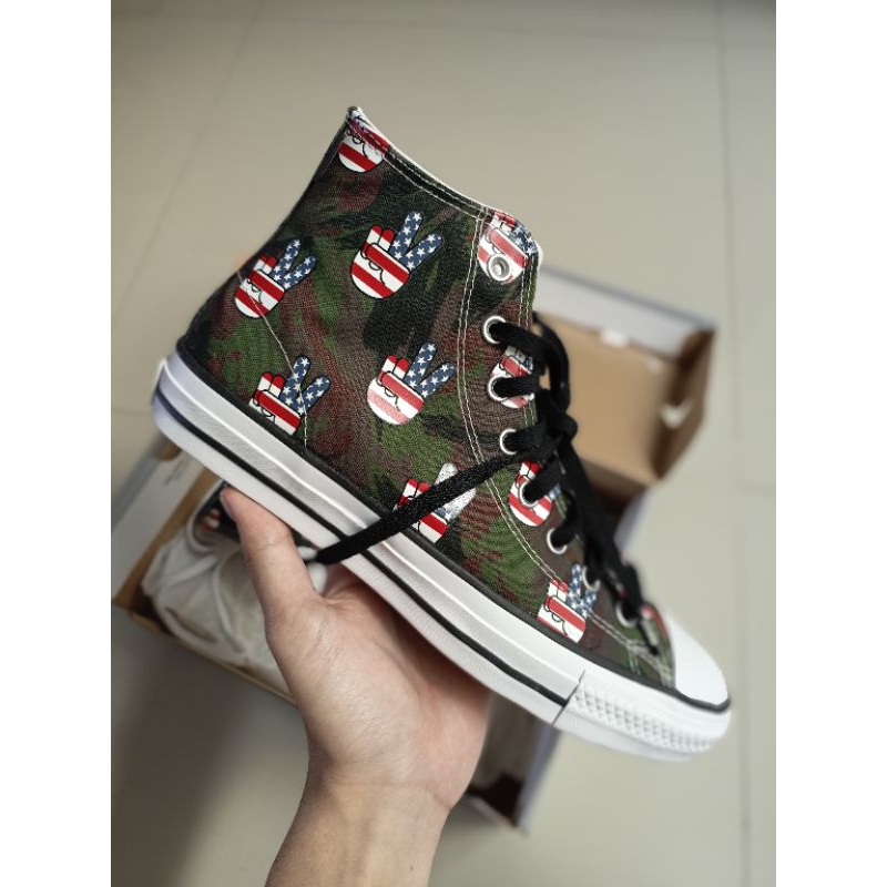 CONVERSE CT ALL STAR PRO CAMO PEACE AMERICA FLAG