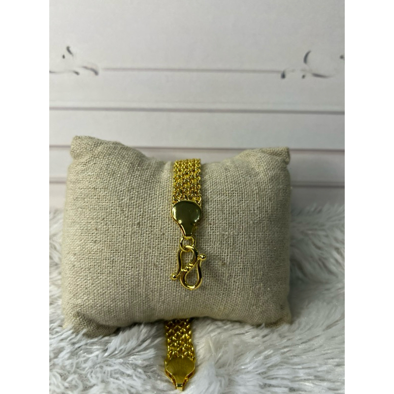 Gelang Nuri Tikar Gelang Gold Model Perhiasan Lapis Emas Lv1