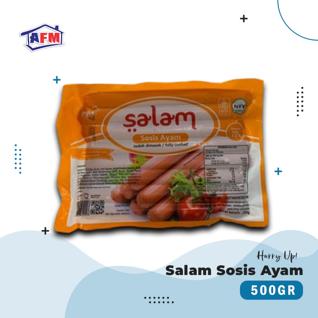 

Salam Sosis Ayam 500gr isi 15pcs / Sosis Ayam Murah Enak Ekonomis