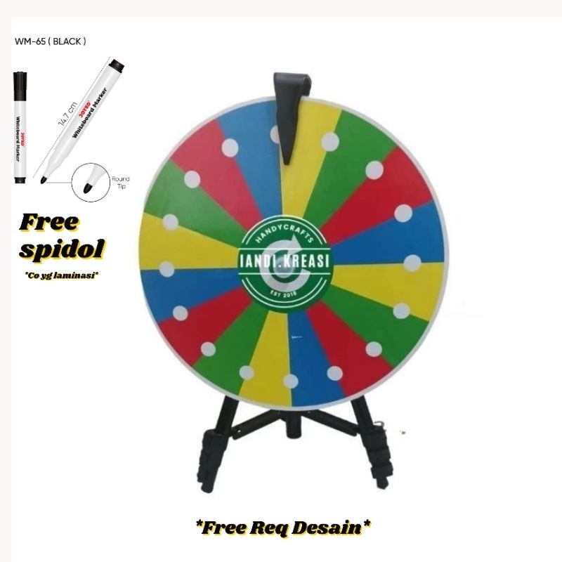 RODA UNDIAN / RODA PUTAR  COSTUM/ wheel of fortune/lucky spin/Roulette