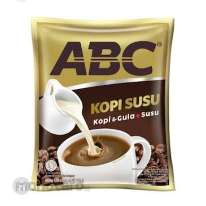 

ABC KOPI SUSU 1 RENCENG 10 PCS|| MINUMAN SERBUK|| MINUMAN INSTAN