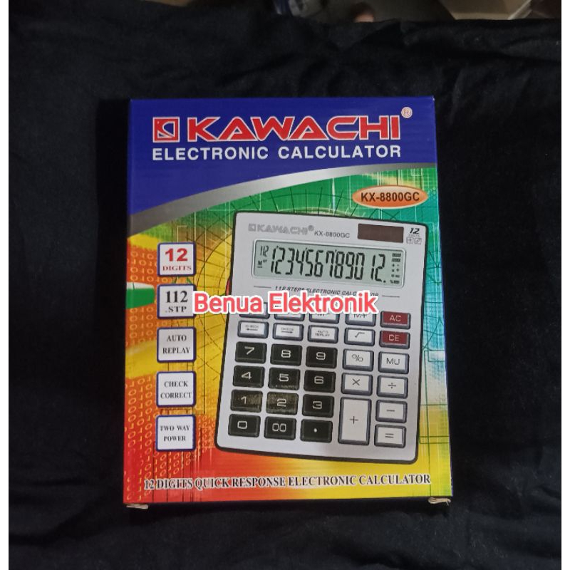 

Promo Kalkulator KAWACHI KX-8800GC 12 Digits kalkulator