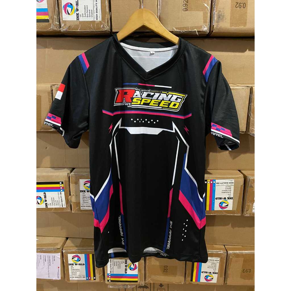 JERSEY RACING Jersey Racing Custom Full Printing trail drag Balap Team Bisa Ubah Nama dan Nomor Raci