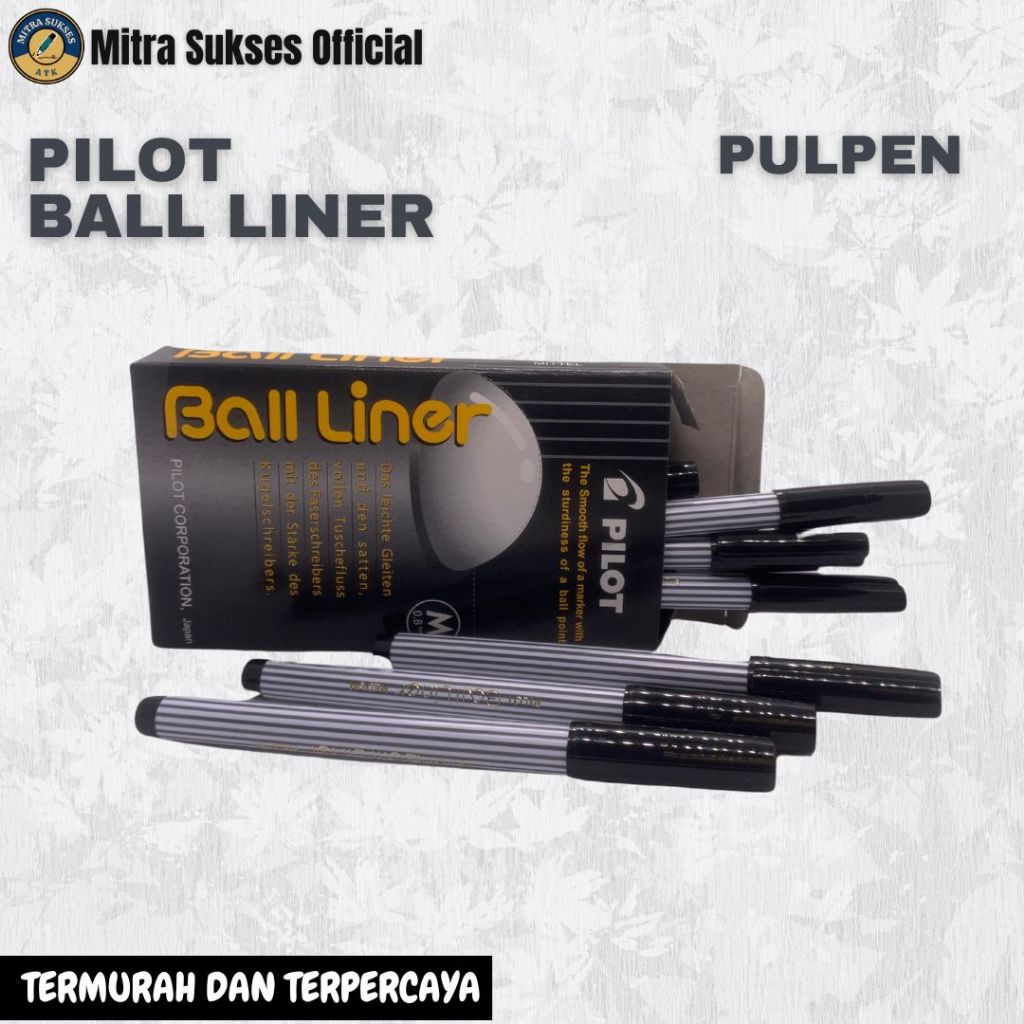 

PULPEN BALL LINER PILOT 0.8 MM 1pack (12 pcs)