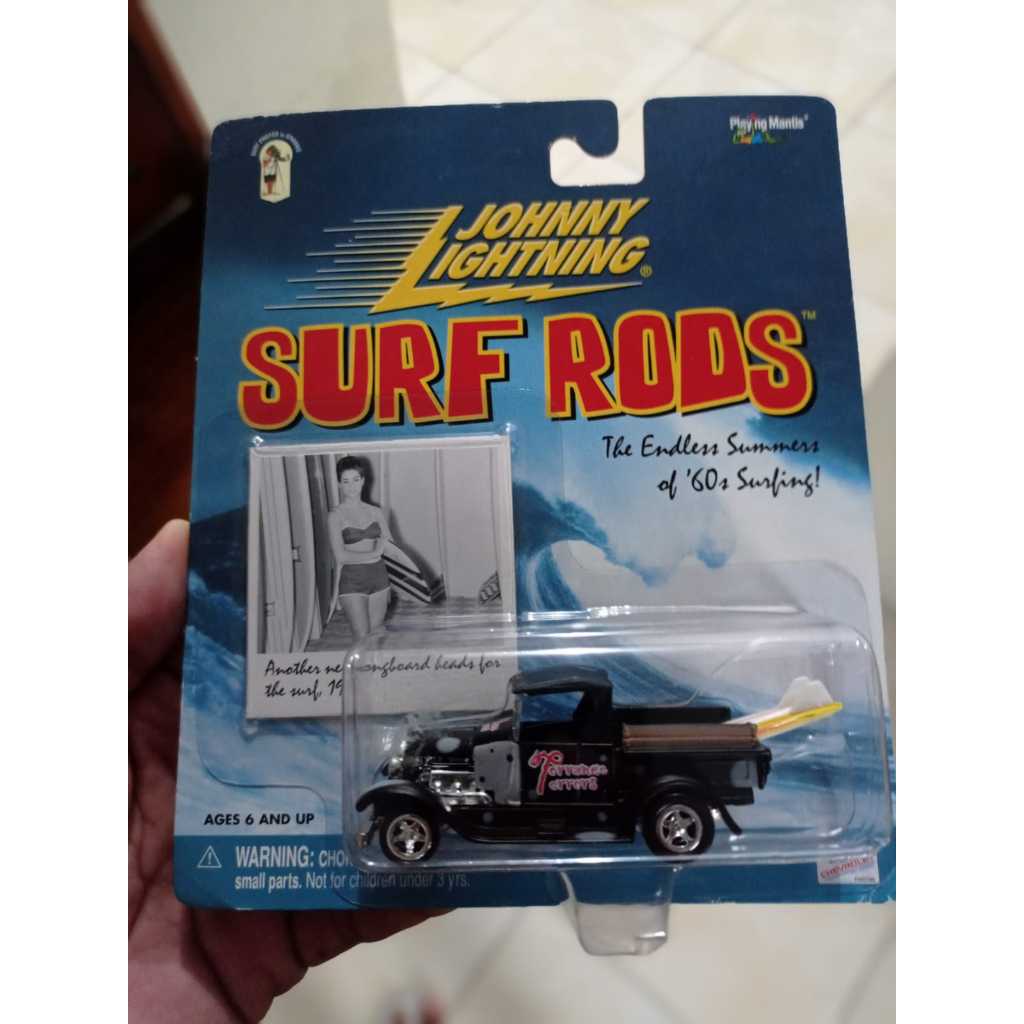 johnny lightning  hot rod 29 ford model a truck   pickup surfing + papan board