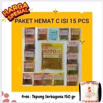 

[CO Bonus Tepung Kriuk] 15 Pcs Bumbu Machmudah 55/58 gram || BMM bumbu mahmuda