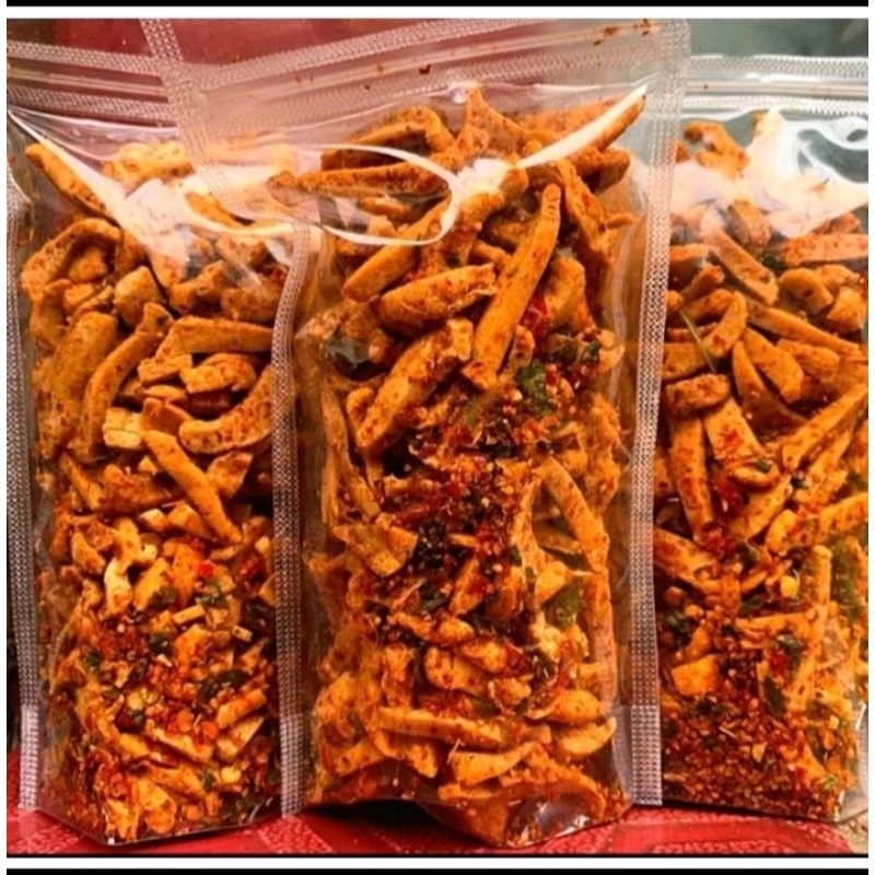 

Cemilan basreng pedas daun jeruk / basreng viral kemasan 100 gr