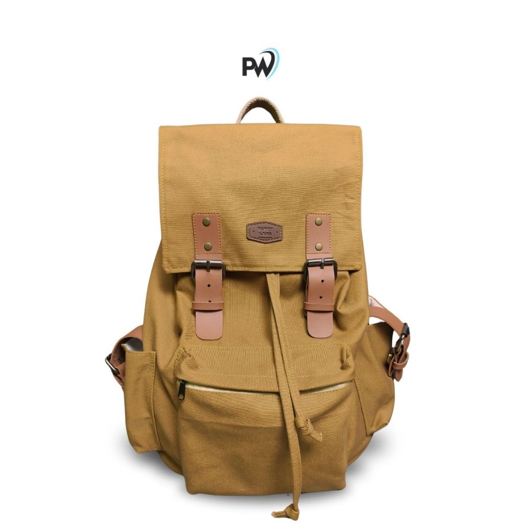 Tas Ransel Kanvas Pria Wanita - Canvas Ransel Premium - Sherina