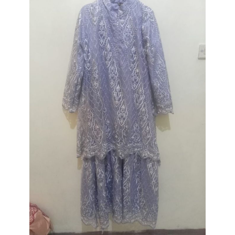 Gamis mewah/gamis Medina/gamis silver/gamis kondangan/gamis cantik/dress mewah/gamis brukat/gamis ca