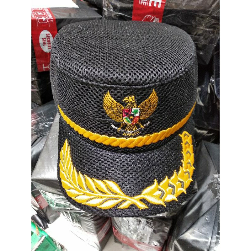 Topi komando garuda jaring hitam,free bordir nama
