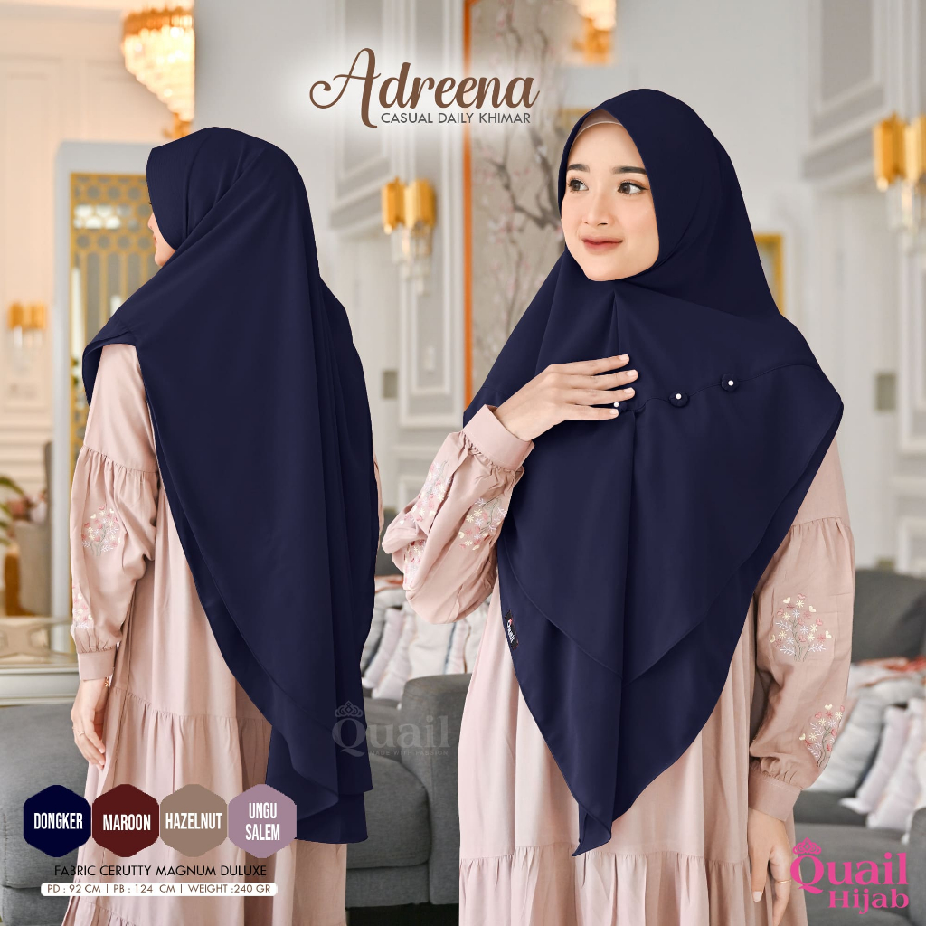 Quail Hijab - ADREENA DAILY KHIMAR ORI QUAIL