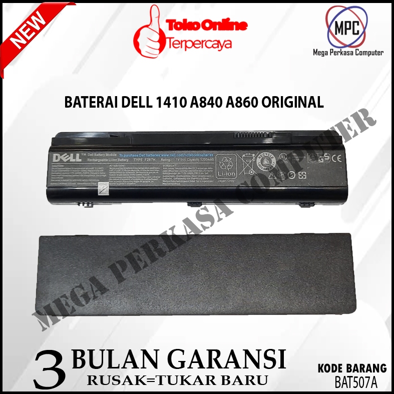 Baterai Dell Inspiron 1410 Dell Vostro A840 A860 1014 F287H Original