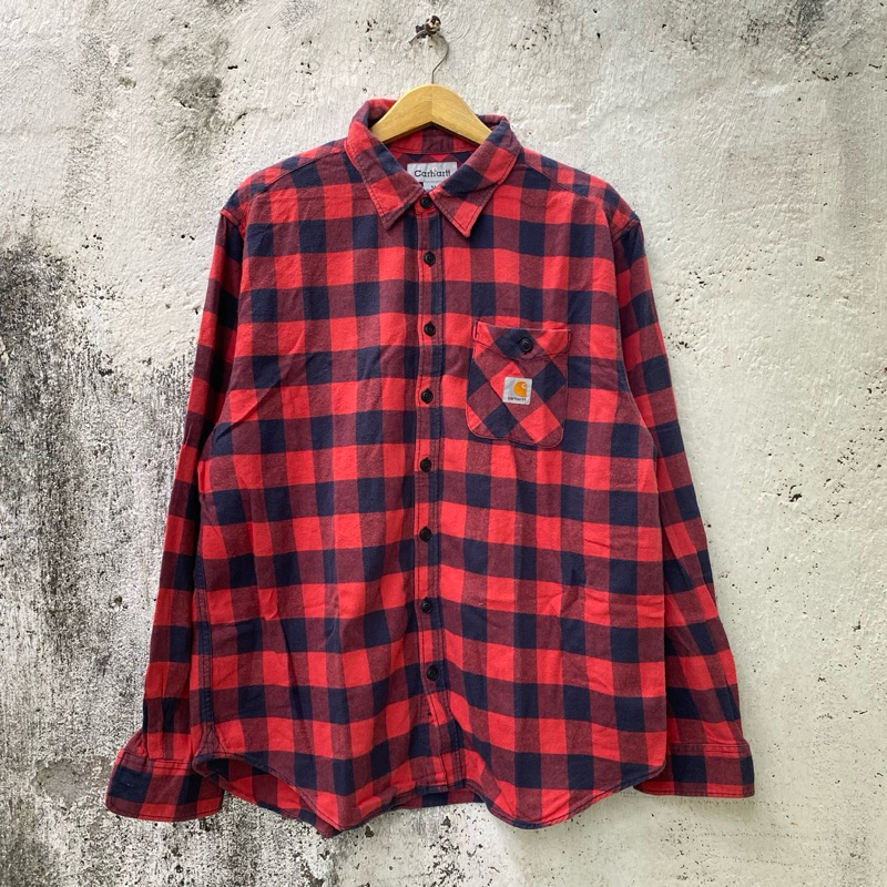 Flanel Carhartt - Size XL fit XXL - Baju Kemeja Flannel