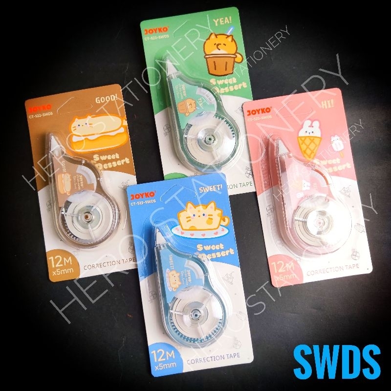 

Correction tape joyko sweet dessert 12 m CT-522-SWDS