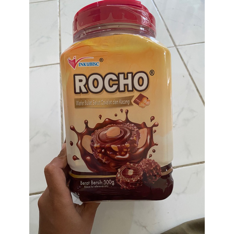 

Rocho wafer bulat coklat