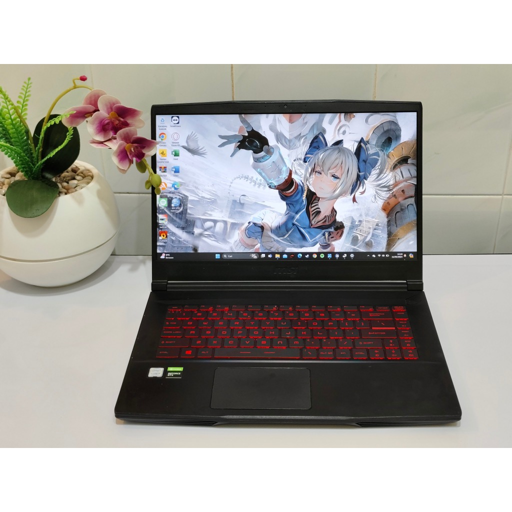 MSI GF63 Thin 9RCX intel Core i5 gen 9 Ram 16 GB Nvidia GTX 1050 Ti Slim gaming dan Desain grafis
