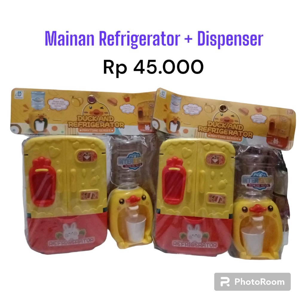Mainan refrigerator+dispenser/mainan anak/mainan peran