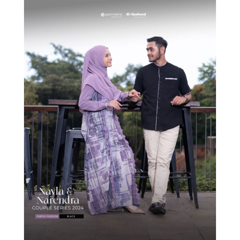 COUPLE YASMEERA NAYLA NARENDRA  PURPLE