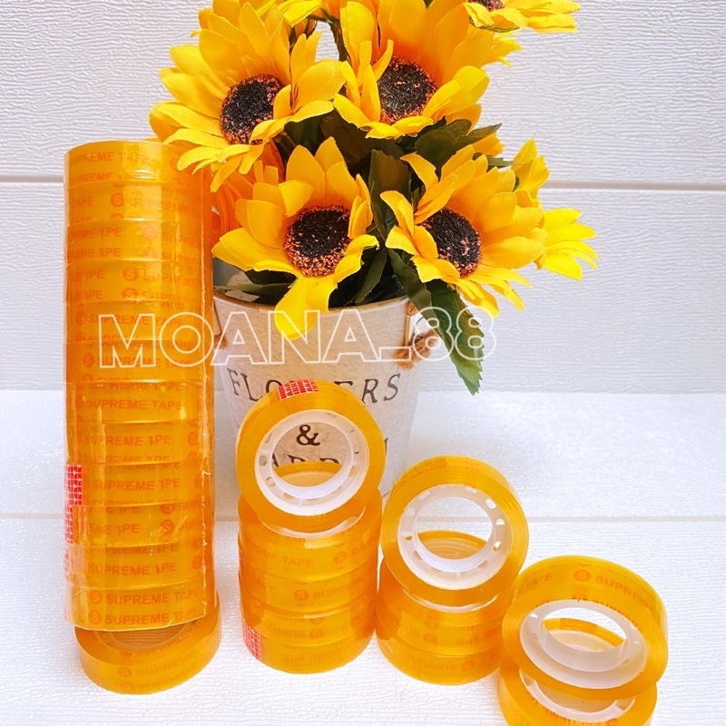 Isolai bening supreme Selotip Isolasi Mini Roll Tebal 1/2" ( inch ) - 25 yard